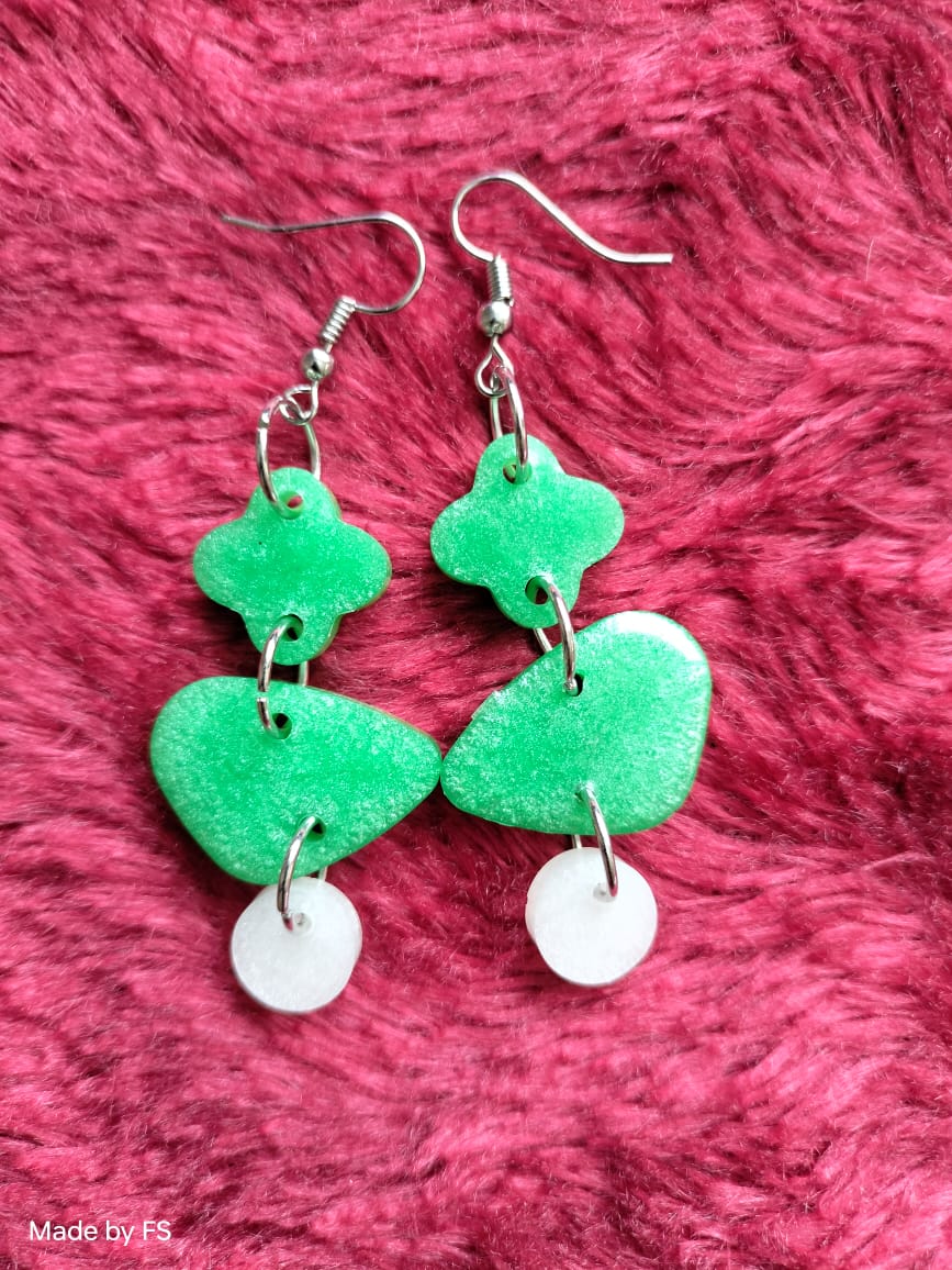 Whimsical Pond Lily Earrings